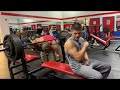 Teen Weightlifter Benching 370LBS