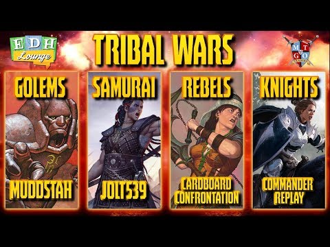 The EDH Lounge - Golems (Muddstah) vs Samurai (Jolt) vs Rebels (CardConf) Knights (Comm Replay)
