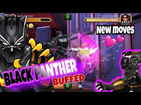 MCOC black pather BUFFED || New moves first impression.