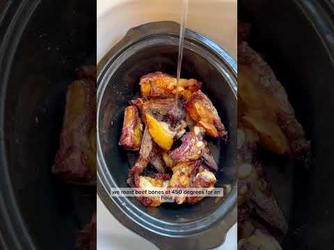 How to make beef bone broth #recipe #bonebroth #broth