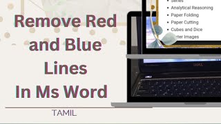🤩How to Remove Grammar Spelling Error📃❌/ Red and Blue Lines🧾 in MS Word📑✅/Tamil🤩