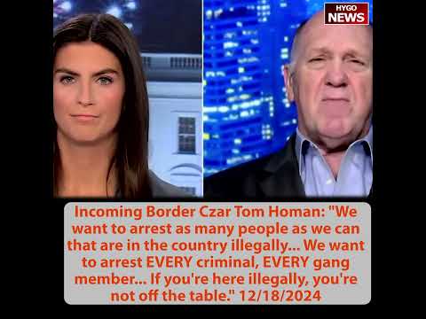 Border Czar Tom Homan:arrest as many people as we can; Miller on Continuing Resolution
