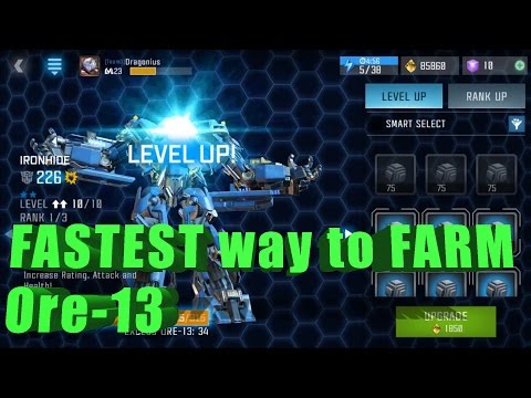 Fastest Way to Farm Ore-13 - Transformers Forged to Fight Guide