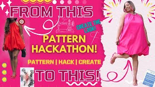 PATTERN HACKATHON 2025!! Making a Pinterest Inspired Dress! #patternhacking 