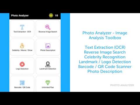 Photo Analyzer - Smart Image Analysis Toolbox Video
