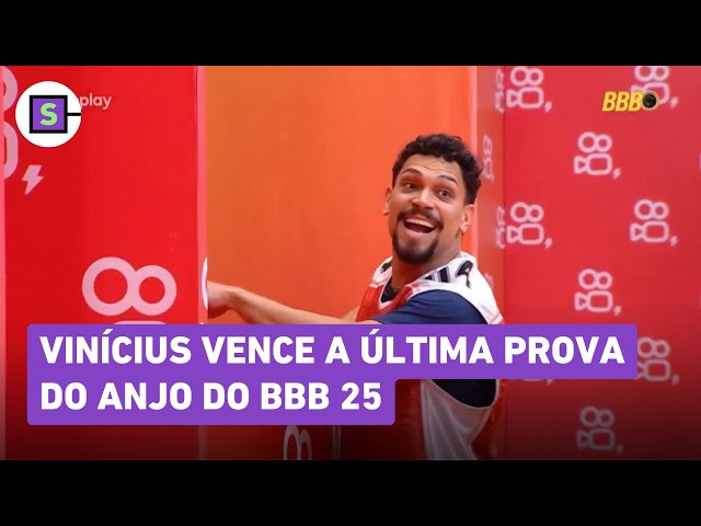 BBB 25: Vinícius vence prova e é o último Anjo da temporada