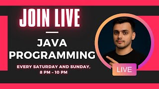 🔴LIVE~ Java Full Course | Java Tutorial for Beginners | Recursion in Java | Java Interview Question