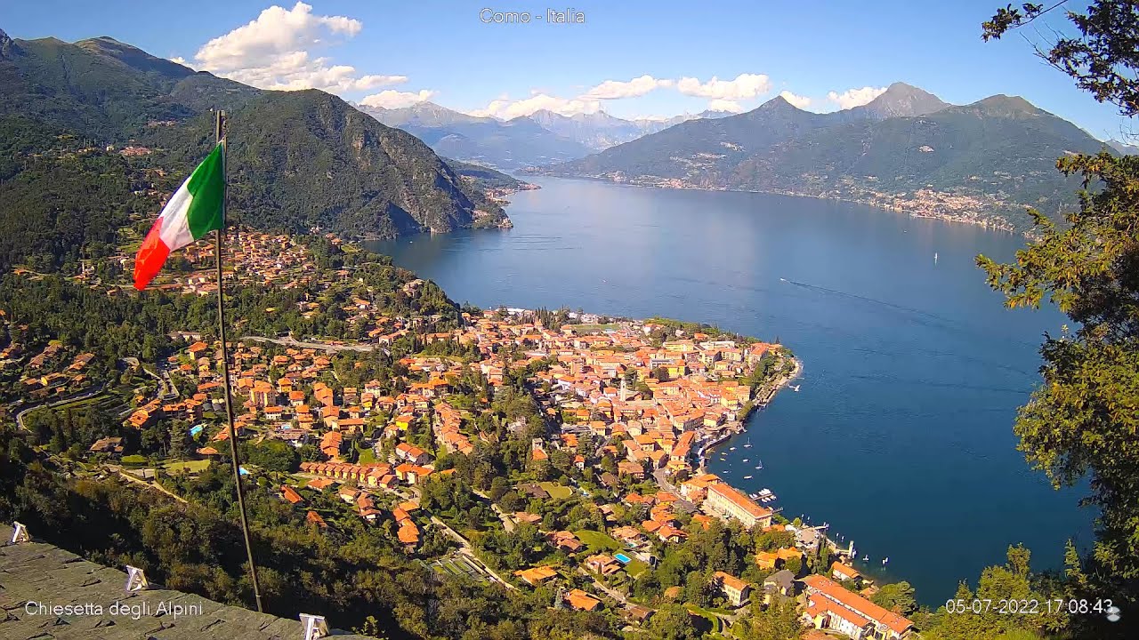 Live webcam view of Panorama de Menaggio y lago de Como