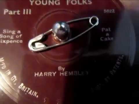 Durium - Nursery Rhymes - Harry Hemsley - Record 3 of 3 - HMV 102