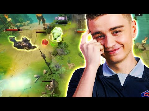 N0tail Pugna playing against Techies in a Nutshell 💣