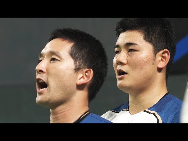 ファイターズ・清宮も国歌斉唱