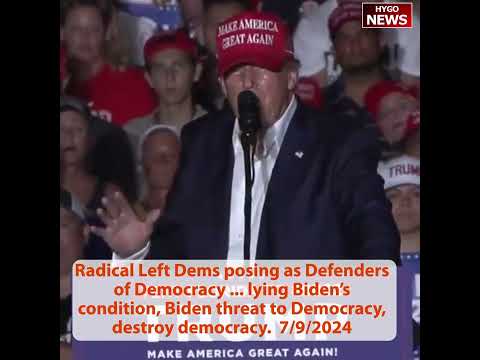 EPIC! Trump Challenges Joe Biden to $1M Charity Golf Match; Radical Left Dems lying Biden condition