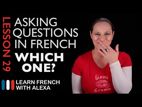 Asking WHICH ONE? questions in French with LEQUEL (French Essentials Lesson 29)