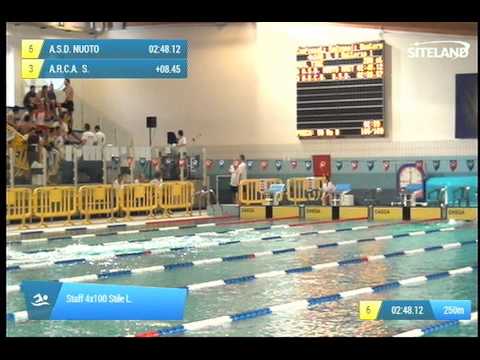 Serie 1 dei Staff 4x100 Stile L.  Assoluti Maschi Master - Campionati Regionali Masters 2014 di Ven