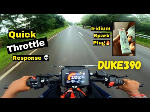 Duke390 Ngk iridium spark plug 🔥