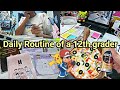 👩‍🏫Daily life of a 12th grader | Productive Vlog (Study, Food , Unboxing) | Days full of work ✨️