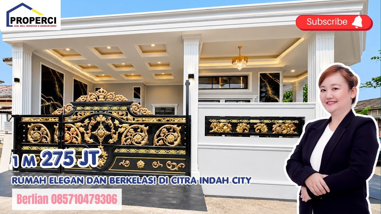 Rumah Mewah Elegannya Bikin Jatuh Cinta di Citra Indah City Cileungsi Jonggol Bogor