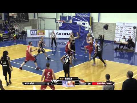 Aldaris/LBL 1/2 finālā BK VEF - BK Liepāja/Triobet 3.spēles highlights