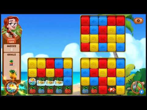 Lost Island Blast Adventure Level 409 - NO BOOSTERS 🏝️ | SKILLGAMING ✔️