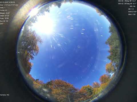 2025-10-20 All sky camera capture from Poiana Rusca Mountains, Romania