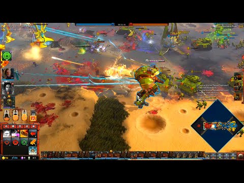 Space Marines vs Eldar - 3v3, Hard AI, Epic Battle - Warhammer 40K: Dawn Of War 3 - Deathwatch Mod