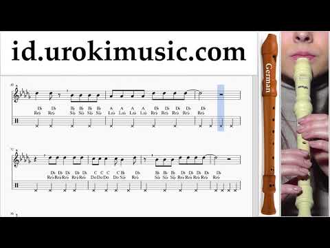 Cara Bermain Suling Recorder (G.) Imagine Dragons - Whatever It Takes Tutorial Tab um-i592