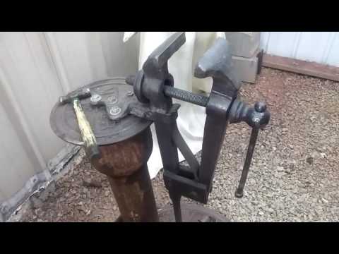 Blacksmith leg vise repair