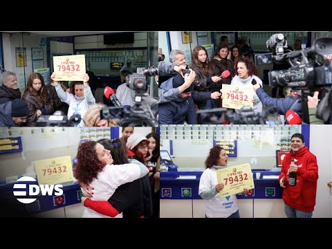 FULL: Spain’s Christmas Lottery Winners Celebrate El Gordo 2025 – Emotional Reactions & Joy | AC1E