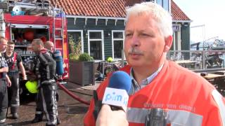 preview picture of video 'Brand bij De Koperen Vis in Monnickendam'