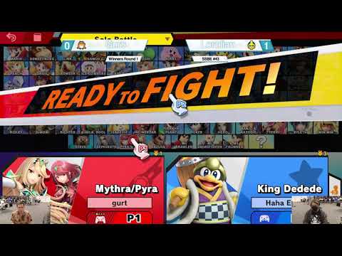 BOWU x SSBE #43 - Winners Round 1 - Gurt (Pyra/Mythra) vs Lorulian (King Dedede)