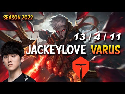 TES JackeyLove VARUS vs CAITLYN ADC - KR Ranked