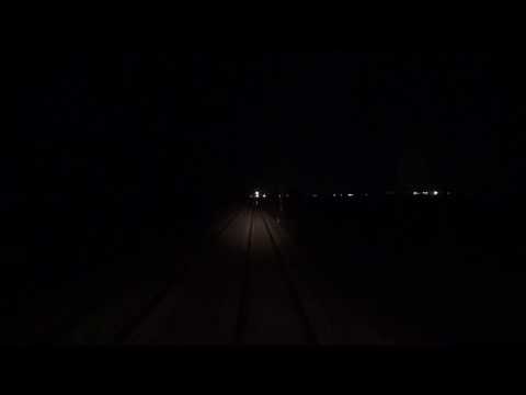 Pruga "Batajnica - Nova Pazova" , voznja voza u nocnoj smeni , 2015.godina - SERBIAN RAILWAYS
