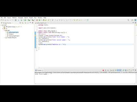 Addition Program In Java Eclipse