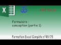 La conception du Formulaire VBA Excel