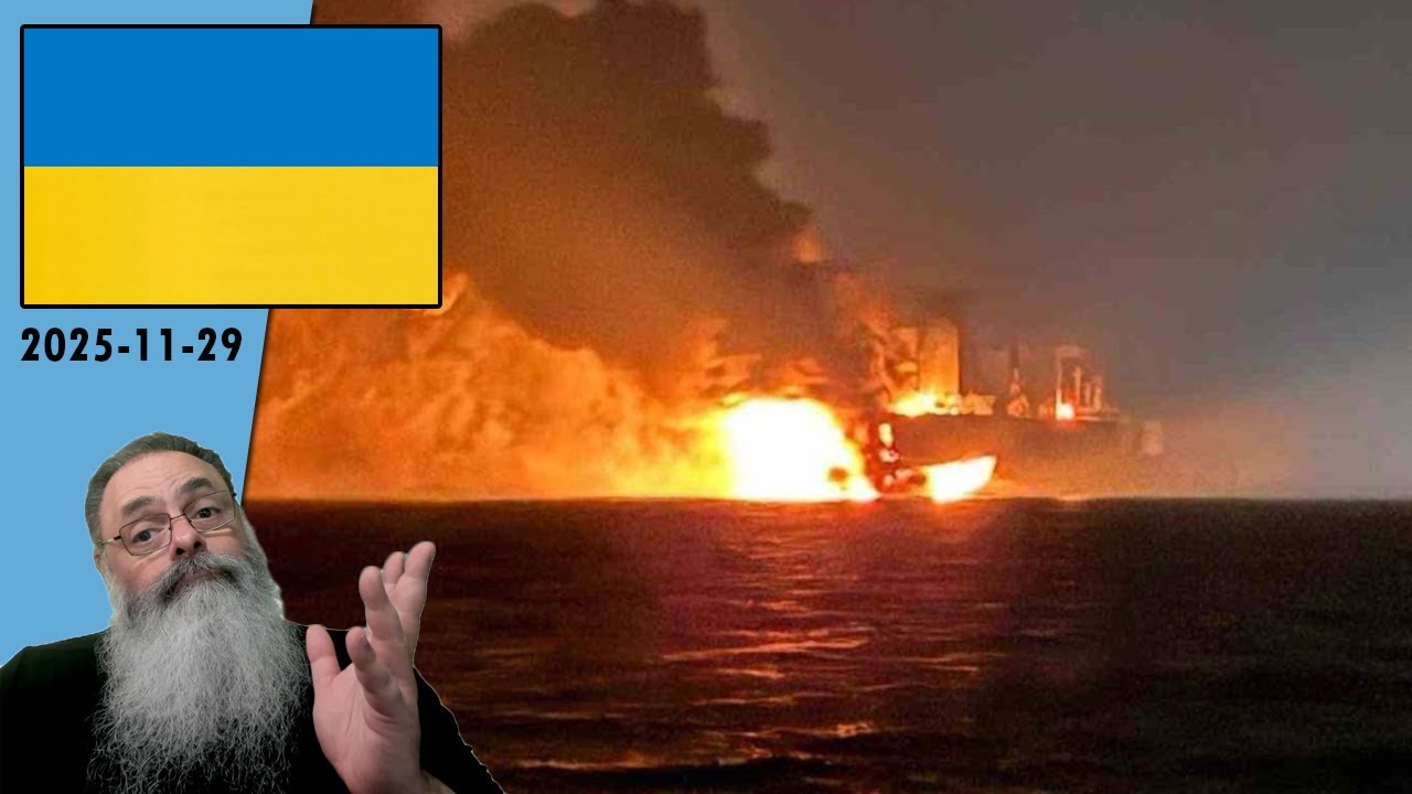 #Ucrânia 2025-11-29: UCRÂNIA atinge dois PETROLEIROS da &quot;FROTA CINZA&quot; RUSSA no MAR NEGRO