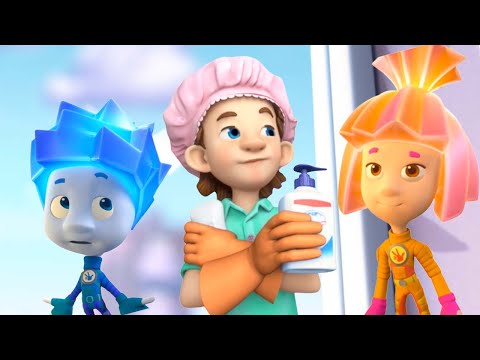 The Clean Team | The Fixies | Cartoons for Children - Kingdom Kids Zone, Little Learners - The Fixies