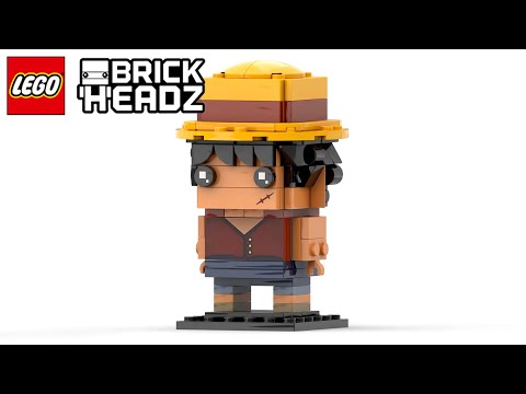 LEGO BrickHeadz One Piece Monkey D. Luffy Figure 40799 | Speed Build