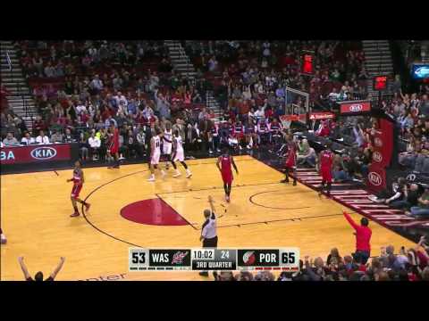 Wesley Matthews 28 & Damian Lillard 23 vs Washington Wizards full highlights 2014/03/20 HD