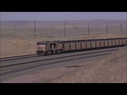 Logan Hill Powder River Basin Union Pacific Loaded Coal Train