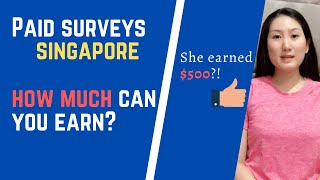 Alicia Has Earned $500 By Taking Surveys In Singapore| Take Surveys For Money| Paid Survey Singapore