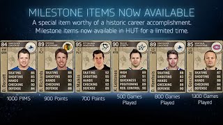 NHL 15 HUT : Huge Pack Opening! " Milestones!!"