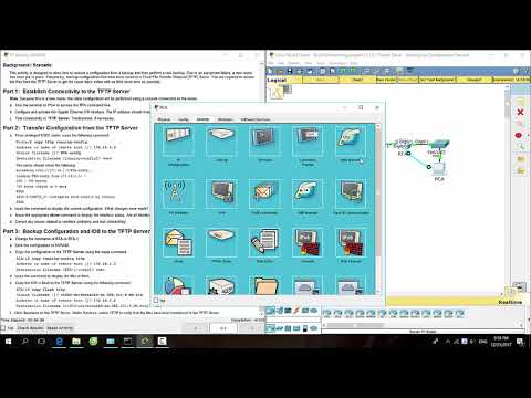 [CCNA v6] Packet Tracer 11.2.5.7 Backing up configuration files