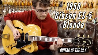 Video thumbnail for Original 1950 Gibson ES-5 Blonde | Guitar of the Day by Normans Rare Guitars