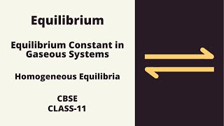 Equilibrium Constant in Gaseous Systems