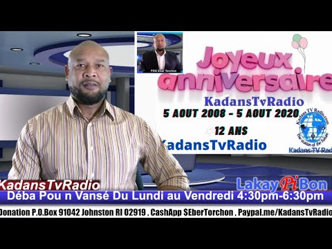 Déba Pou n Vansé 5 Aout 2008- 5 Aout 2020 KadansTvRadio 12 Ané