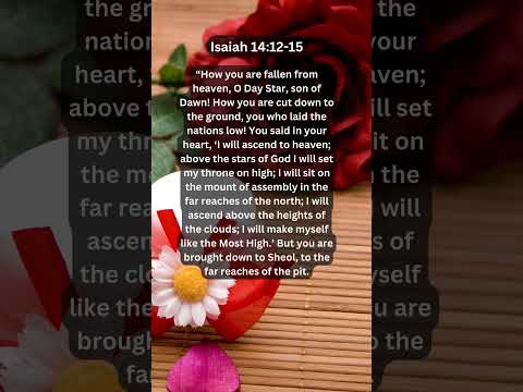 Journey of faith and spiritual growth | Isaiah 14:12-15 Daily Bible Verse