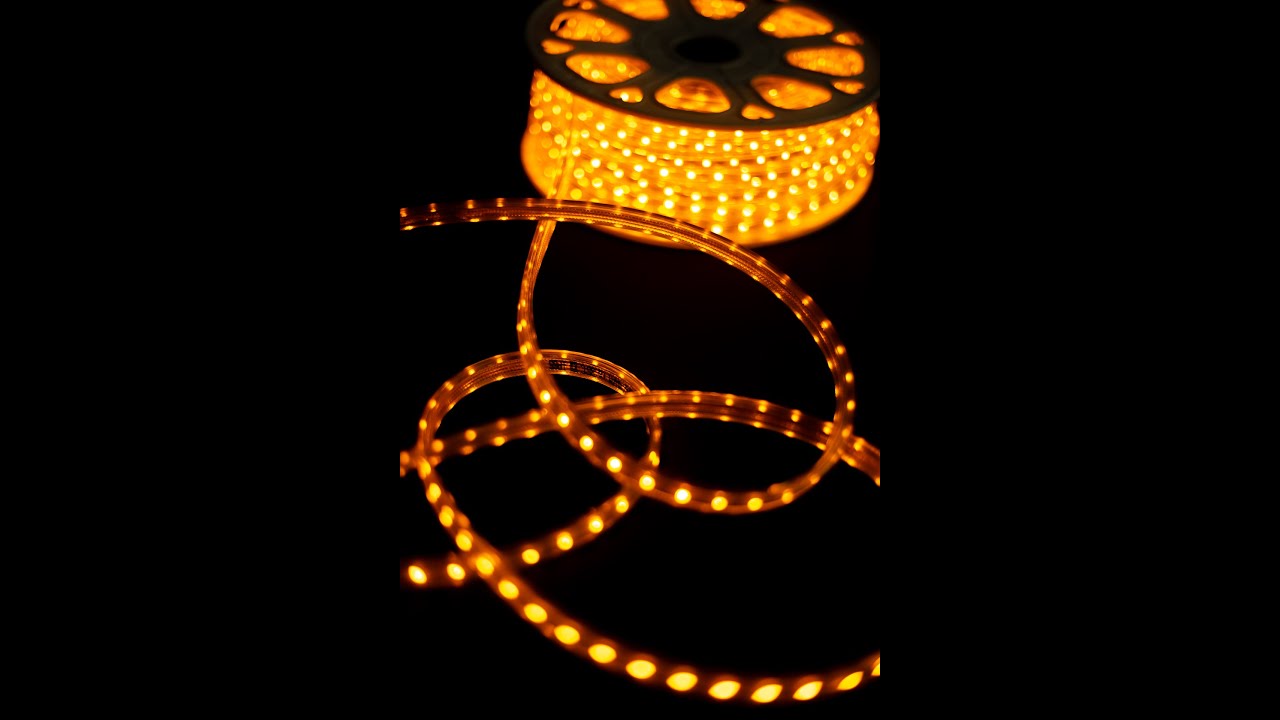Manguera LED de 25 metros uso Exterior Luz Amarilla