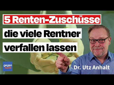 Rente: 5 Zuschüsse die viele Rentner verfallen lassen