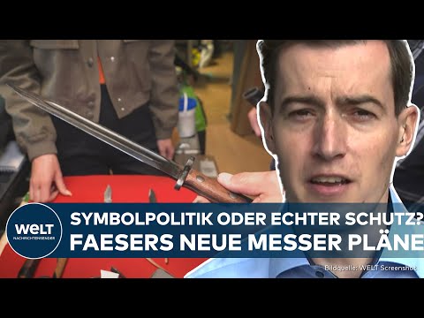 Video Thumbnail: MESSERATTACKEN IN DEUTSCHLAND: Symbolpolitik oder Sicherheit? Faeser plant schärferes Waffenrecht