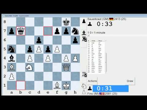 Bullet Chess #75: 8 games in the ICC 1-minute pool